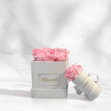La Charmante & L' Etonnante | Pink Preserved Roses