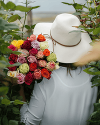 Farmer's Choice assorted-color long stem roses by Rose Farmers