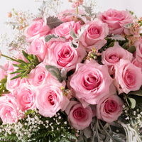 Pink Passion long stem light pink roses by Rose Farmers