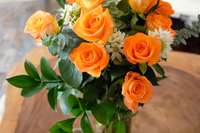 Orange Citrus long stem orange roses by Rose Farmers